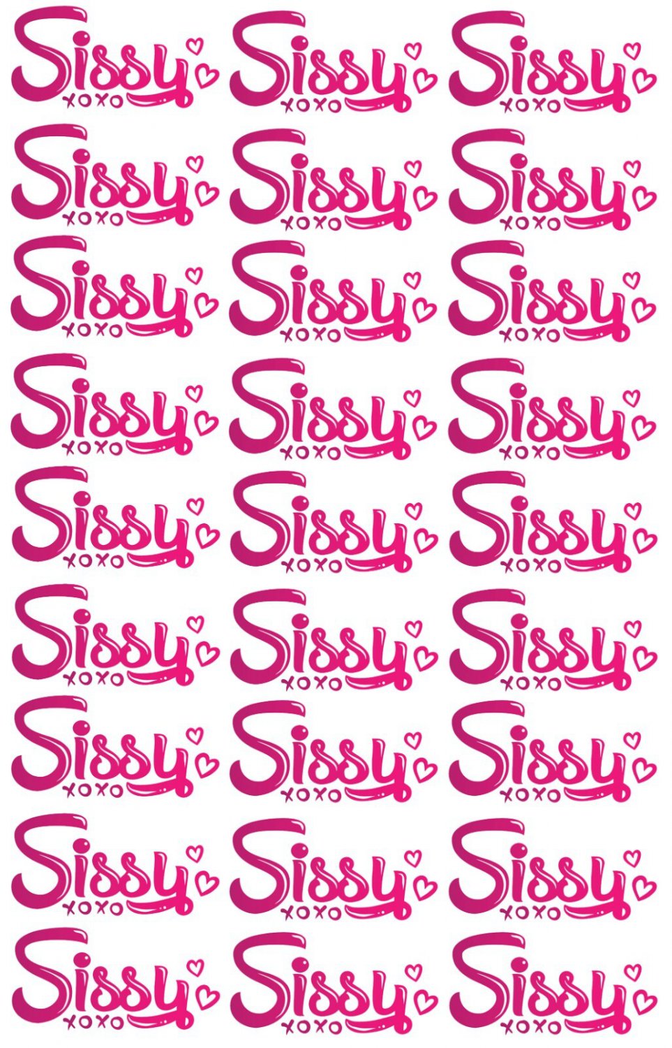27pcs Sissy Temporary Tattoos Adult Body Art Slave Kinky Sex Hot Slutty Stickers