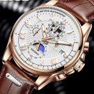 Relojes para hombre Reloj de pulsera de cuero de lujo de primeras marcas Moda