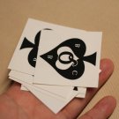 10Pcs "QBBC" English letters temporary tattoo sticker, Sexy Naught  waterproof