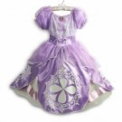 PRINCESS SOFIA RHINESTONE COSTUME DRESS GOWN SIZE 5/6 DISNEY STORE SOPHIA NEW