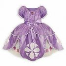 PRINCESS SOFIA COSTUME DRESS GOWN SIZE 7/8 DISNEY STORE EXCLUSIVE FAB SOPHIA NEW