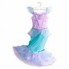 PRINCESS ARIEL LITTLE MERMAID COSTUME DRESS GOWN SIZE 5/6 DISNEY STORE NEW!