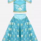 LOT Disney Parks Disney Store Jasmine Costume Dress + Accessories Size 5/6 NEW