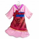 PRINCESS MULAN COSTUME DRESS GOWN SIZE 5/6 DISNEY STORE NEW!