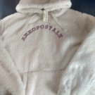 FABULOUS SHERPA FLEECE AEROPOSTALE SWEATSHIRT HOODIE HOOD WINTER WHITE SIZE XS!!