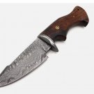 Luxury Handmade Hunting Knife – 10” Overall, 5” Blade, Rosewood Handle with Leather Sheath