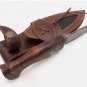 Luxury Handmade Hunting Knife â 10â Overall, 5â Blade, Rosewood Handle with Leather Sheath