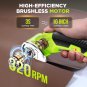 Cordless Electric Scissors: 4V Rechargeable Rotary Cardboard Cutter, 3000mAh Battery