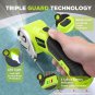 Cordless Electric Scissors: 4V Rechargeable Rotary Cardboard Cutter, 3000mAh Battery