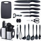 RAXCO Kitchen Utensils Set,18-Piece Cooking Tools and Sharp Knives