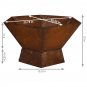 23 Inch Rustic Steel Affinity Fire Pit