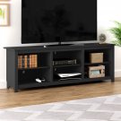 Farmhouse TV Stand in Black Wood Finish - for TVs up to 70-inch Farmhouse TV Stand in Black Wood Finish - for TVs up to 70-inch