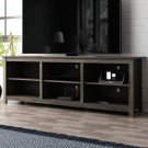70-inch Dark Brown Wood TV Stand Entertainment Center for TV up to 78-inch 70-inch Dark Brown Wood TV Stand Entertainment Center for TV up to 78-inch