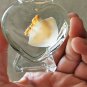 Real Red Moon Jellyfish in Heart Bottle | Preserved Marine Specimen Oddities