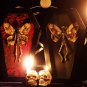 Coffin Display Mummified Fairy Real Brahmaea Hearseyi Wings | Gothic Oddity Art