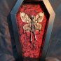 Coffin Display Mummified Fairy Real Brahmaea Hearseyi Wings | Gothic Oddity Art