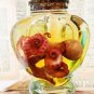 Mini Preserved Red Octopus in Heart Jar &acirc;�� Ethical Marine Specimen Decor