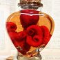 Mini Preserved Red Octopus in Heart Jar &acirc;�� Ethical Marine Specimen Decor