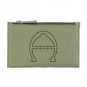 ETIENNE AIGNER Leather Stella Boxed Small Zip Pouch With Perforated Logo - Loden Green