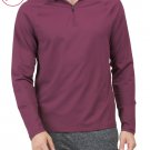 RHONE Upf 50 Lightweight Quarter Zip Shirt - Nylon/Elastane - Grape/Burgundy