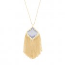 KENDRA SCOTT Kingston Necklace - 32 inch long - Slate color (grayish blue)