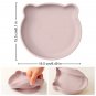 Silicone Suction Baby Plate &acirc;�� Bear Shaped Dish