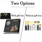 Cutlery Set 24Pcs Black Handle Golden Stainless Steel Flatware