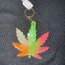 Glow in the Dark Marijuana Leaf Key Chain Glow in the Dark Marijuana Leaf Key Chain