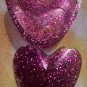 Small Heart Trinket Box Pink Glitter