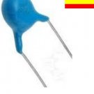 High voltage ceramic capacitor 680pF / 0.68nF (681 / 1kV) 5mm