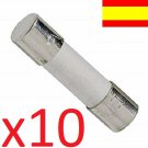 Ceramic fuse 12A , 250V , 5X20mm, 10 units