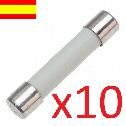 Microwave ceramic fuse 1A / 250V / 6x30mm / 10 units