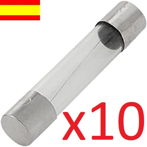 Glass fuse 0.5A (500mA ) , 250V , 6X30mm, 10 units