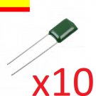 Capacitor 2J102J, 1nF, 630V, 10 units