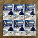 6 Pack! Rohto ALL-IN-ONE 8 Symptom Relief Cooling Eye Drops Exp. 07/2026