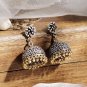 Antique Silver & Gold-Plated Jhumka Earrings – Ethnic Traditional Dangler Jewelry for Women