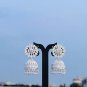 White Enamel Jhumka Earrings | Indian Jewelry | Bridal Statement Earrings | Wedding Jewelry