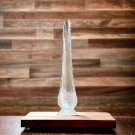 Clear & Frosted Glass IVIMA Swung Vase from Portugal! 20" Tall 8 Fingers