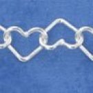 STERLING SILVER- OPEN HEART BRACELET **FREE SHIPPING ITEM**
