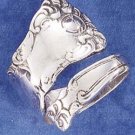 STERLING SILVER HIGH POLISH & SCROLLED SPOON RING