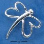 STERLING SILVER- HIGH POLISH OPEN DRAGONFLY PIN