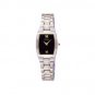 SEIKO LADIES BLACK DIAL WATCH W/ TWO TONE BRACELET **FREE SHIPPING**