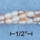 STERLING SILVER- 4 STRAND MULTI COLOR FRESH WATER PEARL BRACELET