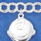 STERLING SILVER "PEANUTS" CHARACTER CHARM BRACELET  **FREE SHIPPING**