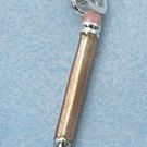 STERLING SILVER ENAMEL 3D YELLOW PENCIL CHARM