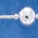 STERLING SILVER BEAD BRACELET **FREE SHIPPING**