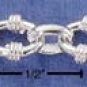 STERLING SILVER 7" OVAL W/BANDS PLUS POLISHED OVAL LINKS BRACELET