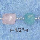 STERLING SILVER BRACELET W/ AMAZONITE, ROSE QUARTZ, JADE, AND FRESH WATER PEARLS **FREE SHIPPING**