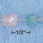 STERLING SILVER BRACELET W/ AMAZONITE, ROSE QUARTZ, JADE, AND FRESH WATER PEARLS **FREE SHIPPING**