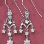 STERLING SILVER FANCY CZ EARRINGS **FREE SHIPPING**